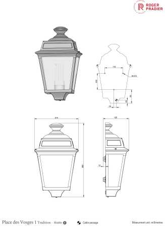 Wandlampe für Draußen